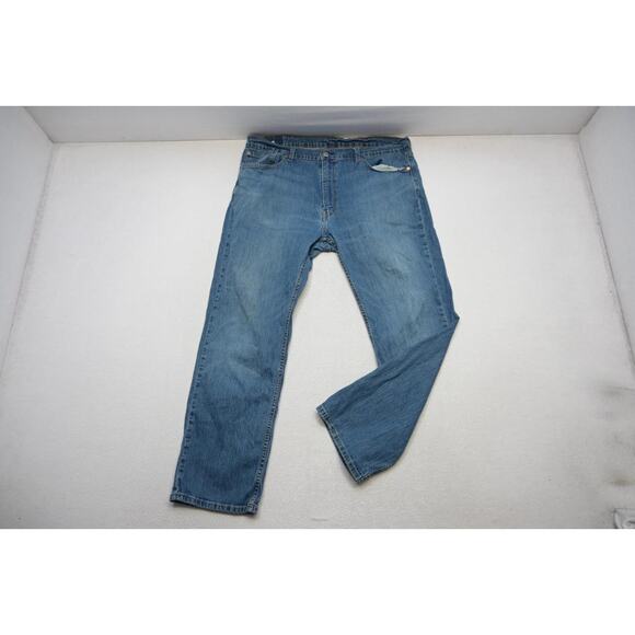 Levi's 559 Relaxed Straight Fit Stretch Rugged Blue Denim Jeans Mens Sz 40 x 32 - Picture 2 of 8